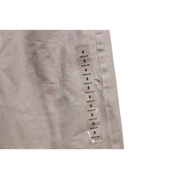 NWT American Eagle Jeans Size 8 / 29 High Rise Mom Straight Beige Denim Preppy - Picture 7 of 15